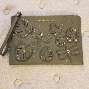 Michael Kors Envelope Clutch Wristlet Purse Wallet